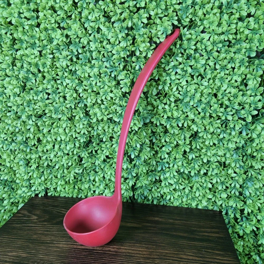 KitchenAid Red Nylon Soup Ladle Heat Resistant Serving Spoon Utensil
